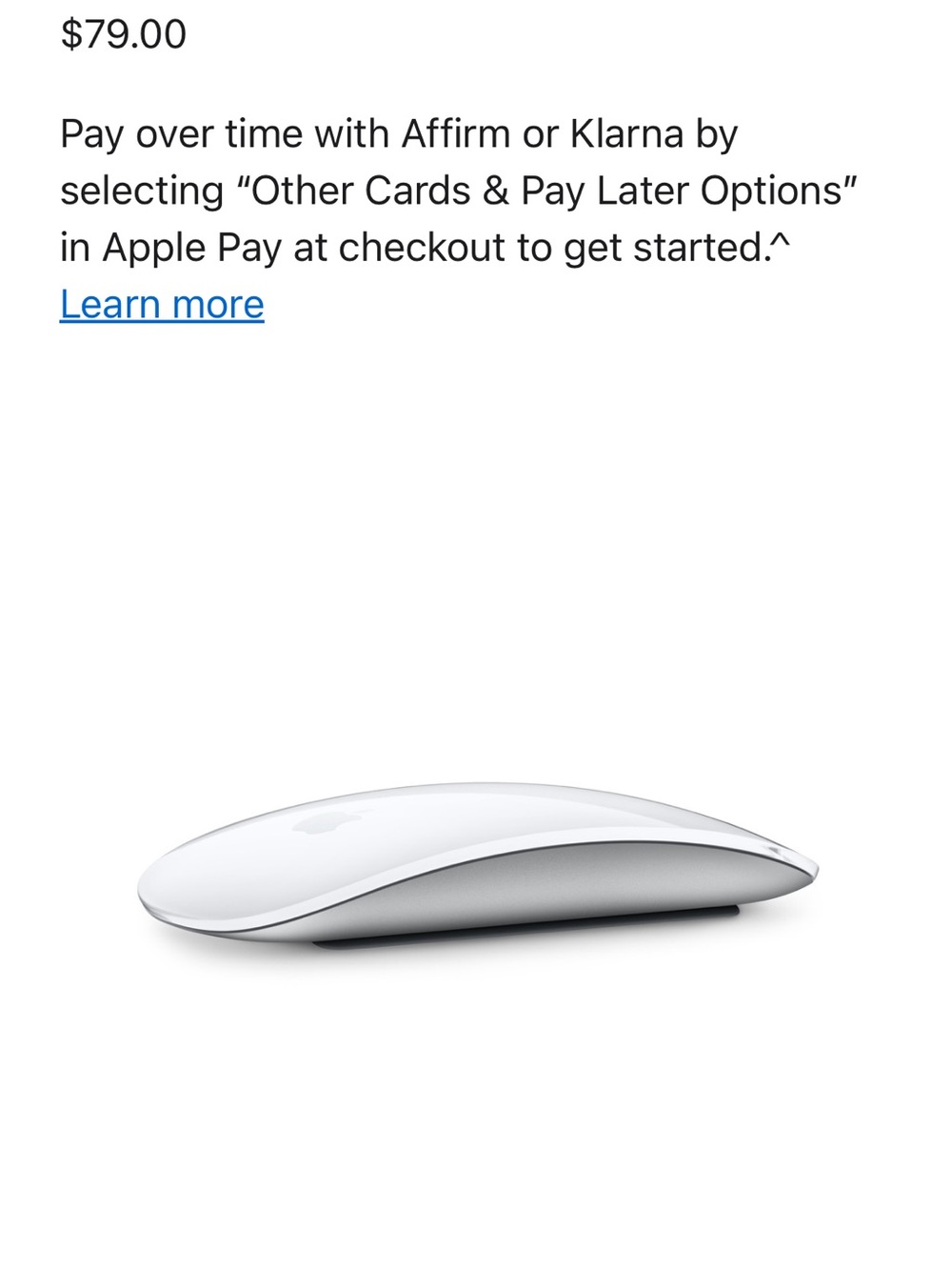 Apple Magic Mouse — White and Silver Wireless Multi‑Touch Mouse